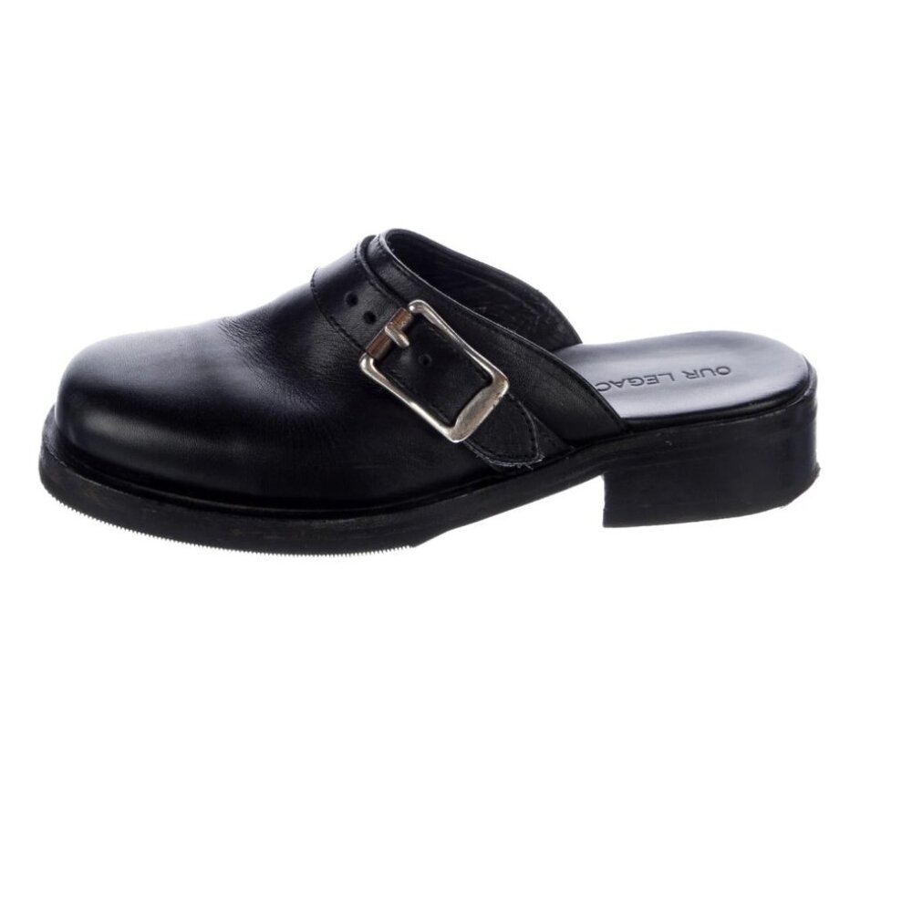 OUR LEGACY | CAMION MULE  Black Leather